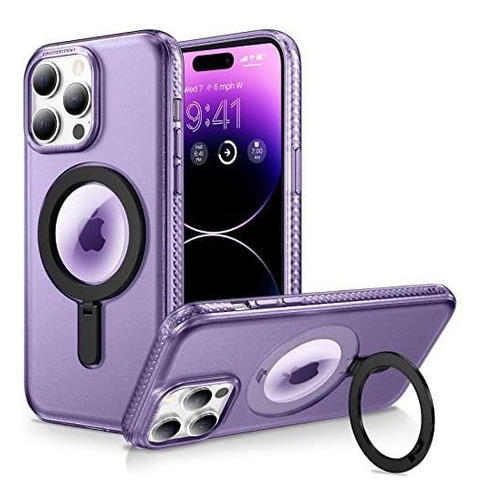 Caka Mag-stand Para iPhone 14 Pro Max Case, Magnetic 1qbzt