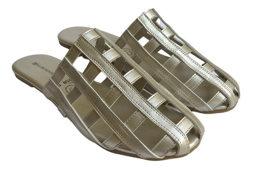 Imagen 3 de 10 de Zapatos De Piso Mujer Felipe Rentería Mules Calados Moda