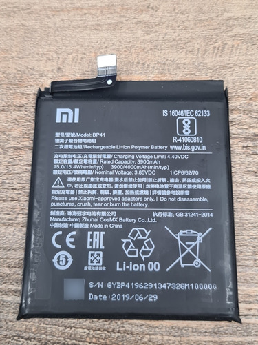 Bateria Bp41 De Xiaomi Mi 9t / 9t Pro Original De Desarme 