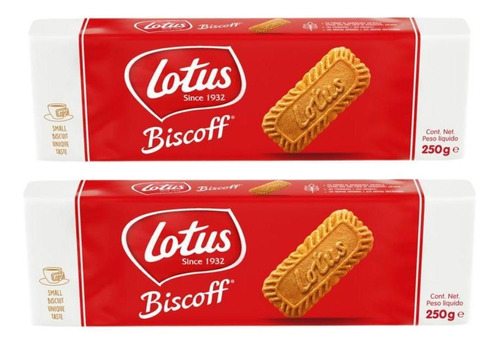 Kit 2 Biscoitos Bolacha Belga Lotus Biscoff