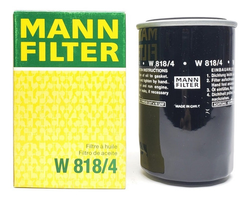 Filtro Aceite W818/4 Mann Filter  Daihatsu Foton Jac Jinbei