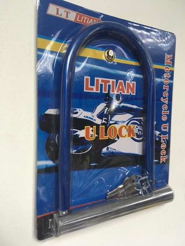 Candado Para Rueda De Moto Azul Y Rojo