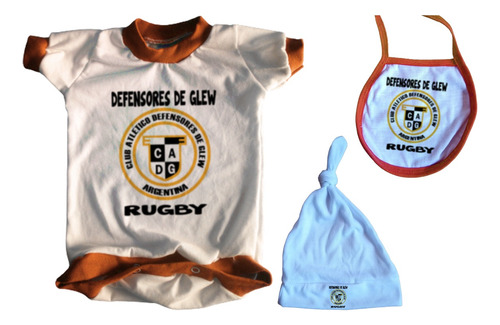 Set Bebe Body + Extras Rugby Defensores De Glew