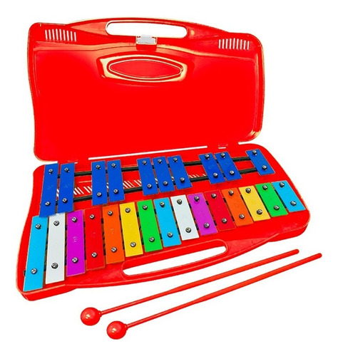 Metalofono Xilofono Cromatico 25 Notas Infantil Escolar