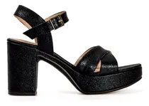 Comprar Sandalias Mujer De Charol Con Taco Y Plataforma