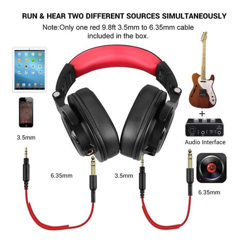 Imagen 5 de 6 de Oneodio A71 Auriculares Con Cable Para Colocar Sobre Las Ore