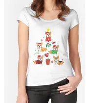Comprar Remera Corgi Christmas Tree Pembroke Welsh Corgi Regalo Feli