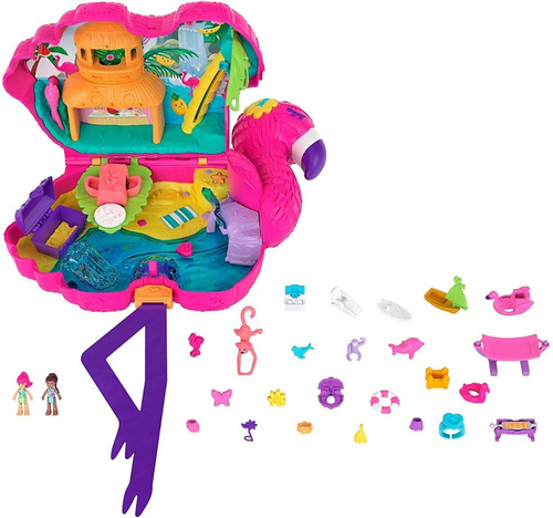 Polly Pocket Fiesta Piñata Flamenco, Incluye 26 Sorpresas