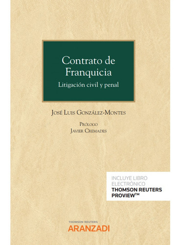 Libro Contrato De Franquicia (papel + E-book)