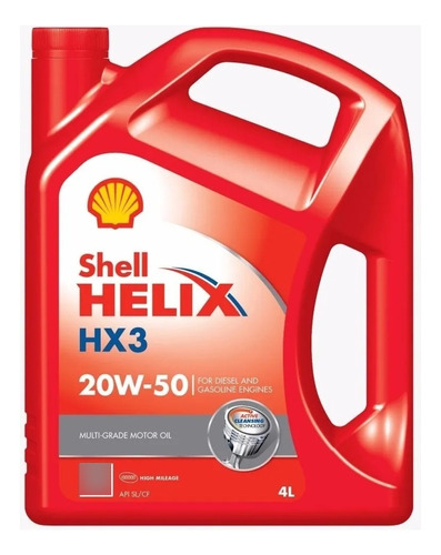 Aceite para motor Shell mineral 20W-50 para autos, pickups & suv de 1 unidad