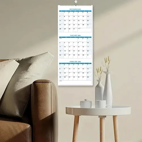 Calendario De Pared 2026 Vertical Con Planificador Diario | Cuotas sin ...