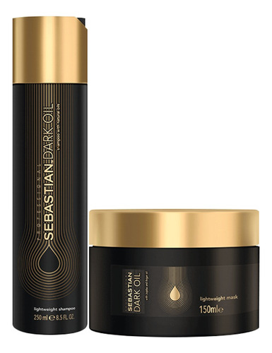 Shampoo Y Mascara Dark Oil Sebastian Kit  250 Y 150 Ml