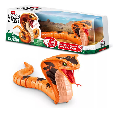 Zuru Robo Alive King Cobra Juguete Electronico Mini Animal