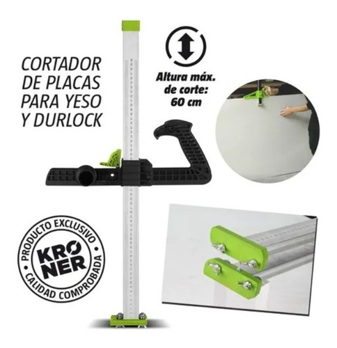 Cutter Cortadora De Placas Yeso Durlock 60cm Prof Kroner