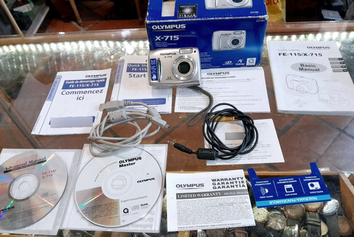 Camara Olympus X 715 Completa Caja Papeles Disc Cables