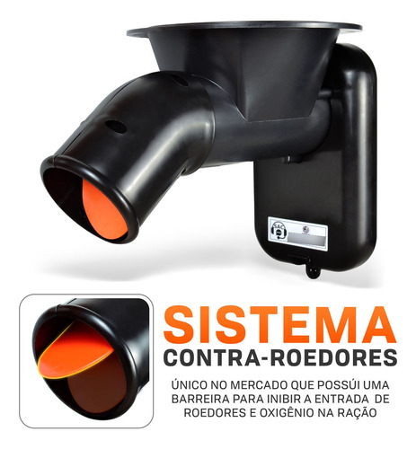 Alimentador Comedouro Automático Divisor Y E Agitador Gl 22l