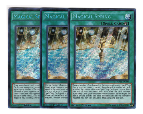 Yugioh 3x Magical Spring Secret Mp15-en108