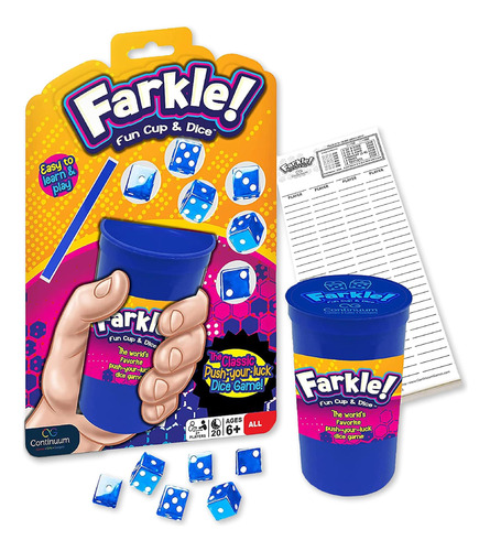 Continuum Games Farkle Fun Cup And Dice El Clásico Favorito 