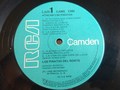 Los Piratas Del Norte Lp Atacan Los Piratas Y (Usado)