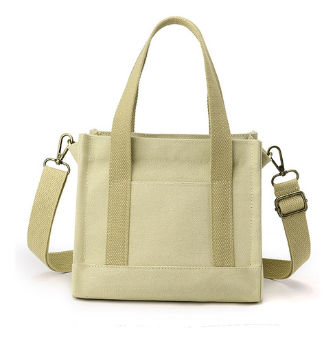 Bolsos Tipo Bandolera De Lona De Color Sólido For Mujer, Bo