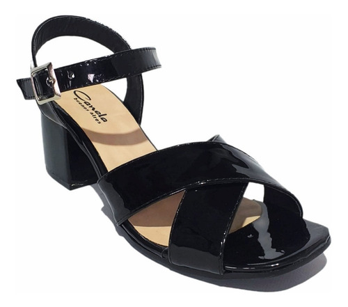 Imagen 3 de 4 de Sandalias Alma Charol Black