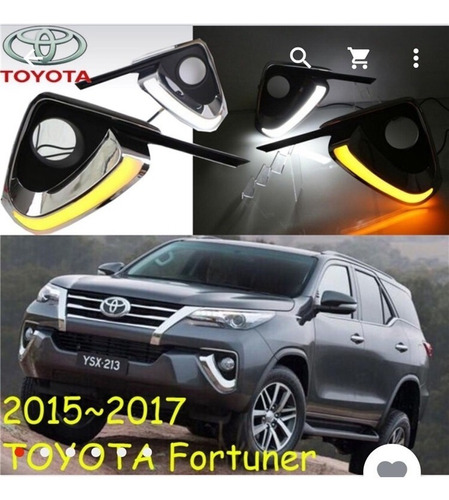 Toyota Fortuner 2016 + Tapa De Neblinero Led Luz Diurna