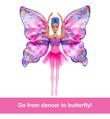 Doll Barbie Dance And Flutter Transformation 2 En 1