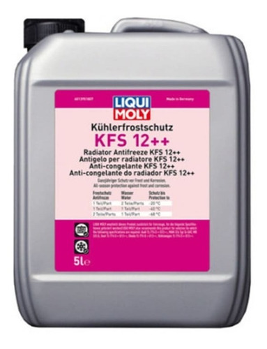 Refrigerante 96% Kfs12++ Concent Rojo 5l Lm21135