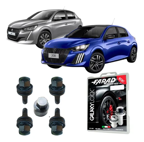 comprar Be8mx Seguridad Robusta: Birlos Galaxylock Peugeot 208 2025 