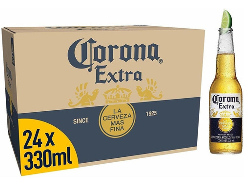 Cerveza Corona Porron 330 Ml Caja  X 24 Unidades