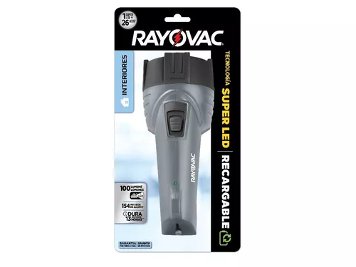 Linterna LED recargable 100 lúmenes Rayovac.