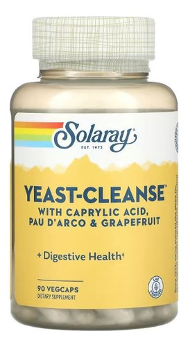 Suplemento Candida Yeast Clean Solaray 90 Vegan Caps