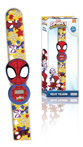 Reloj Pulsera Digital Infantil 3d Marvel Spidey Hombre Araña