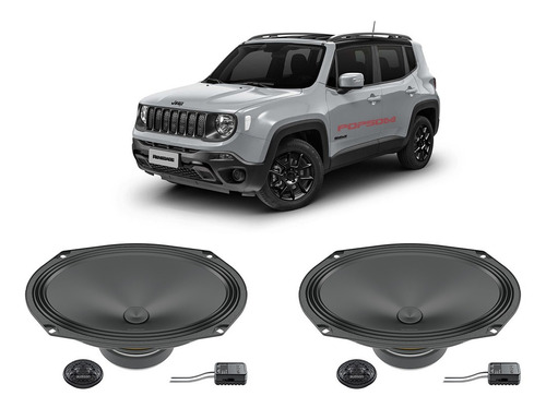 Kit 2 Vias Audison Jeep Renegade 200 Watts Rms Apk690