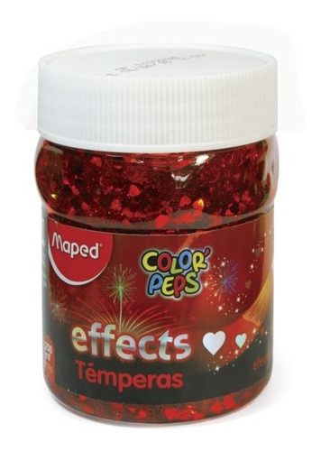 Tempera Effects Roja En Pote De 200 Ml Maped 826947