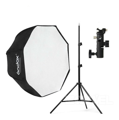 Kit Iluminacion Fotografia Tripode + Octabox 80cm + Soporte