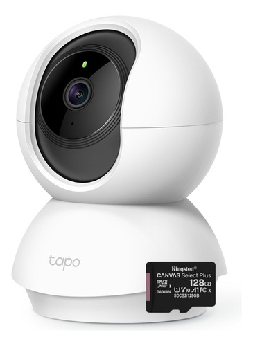 Camara De Seguridad Ip Tplink + Micro Sd 128gb Full Hd 360º