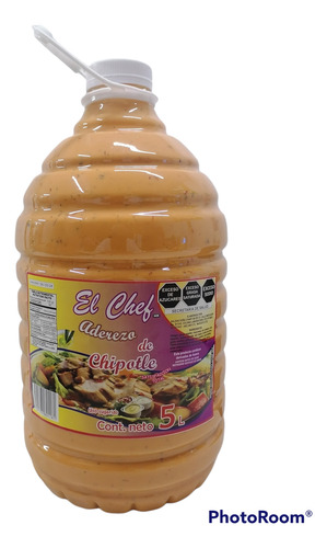 Aderezo De Chipotle 5 Litros El Chef Gran Sabor.