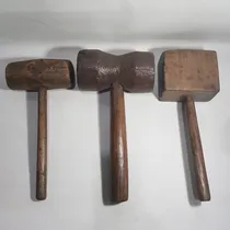 Comprar Antiguos Martillos Madera Ind Carpinteria Lote X 3 7o 3396