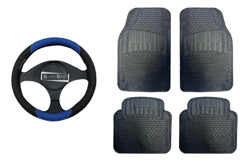 Cubre Alfombra 4 Piezas Y Volante Kit Goodyear Fiat Siena