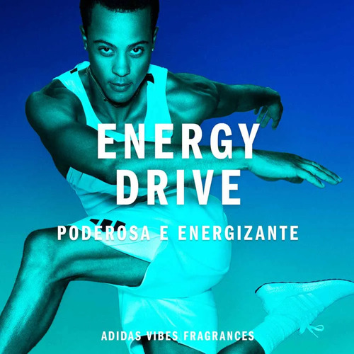 Perfume Importado Masculino adidas Vibes Energy Drive Edp Perfume 100ml - Original Lacrado Com Selo Adipec E Nota Fiscal Pronta Entrega 100% Original