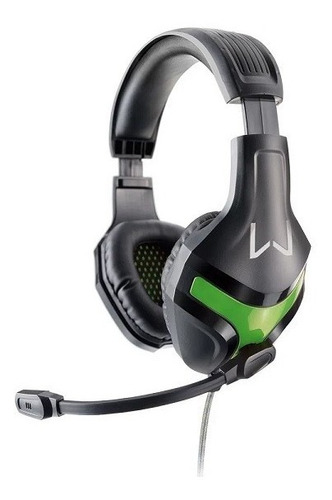 Headset Gamer Warrior Harve P2 Stereo Preto/verde Ph298