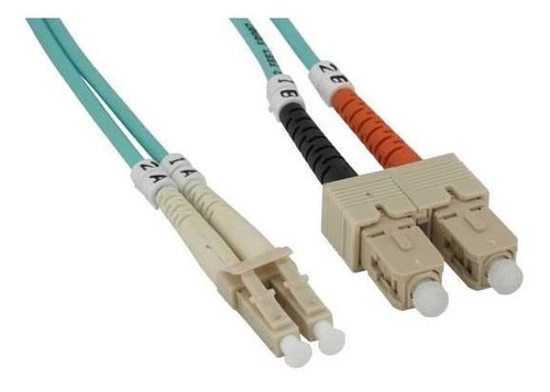 Cable Patch De Fibra Óptica Aya De 1m Om3 Lc/sc 10g