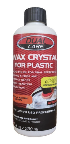 Imagen 1 de 5 de Wax Crystal For Plastic 250ml