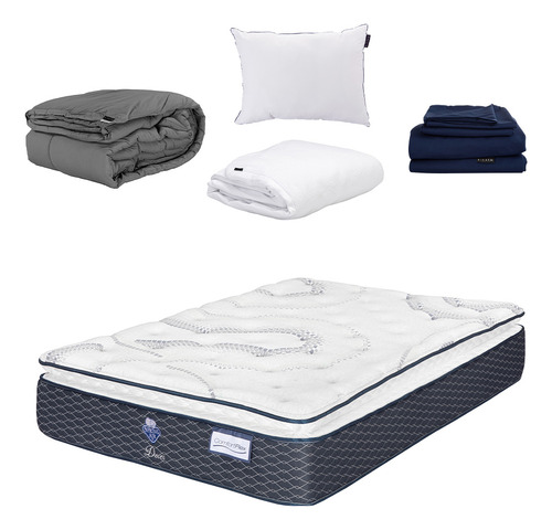 Colchón Queen Size Spring Air Dover+one+cloud+softy+edredón