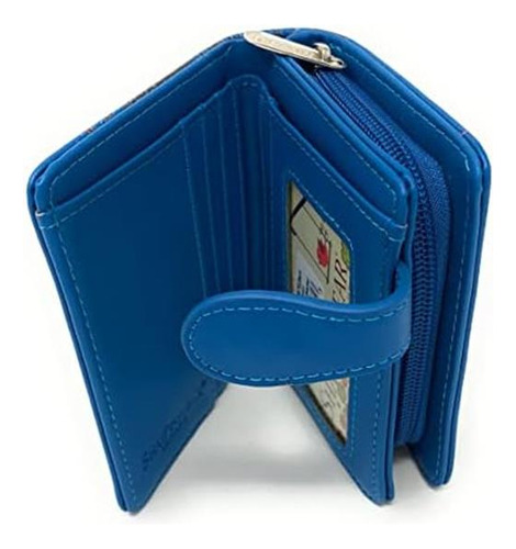 Shag Wear Wolf Paw Cartera Pequeña Para Mujer Azul