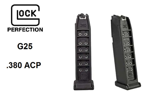 Magazine Cargador Glock Mod G25 Cal 3.80 Cap 15