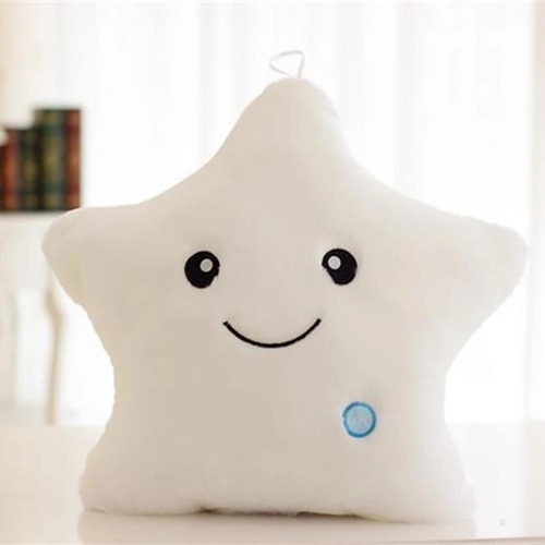 Peluche De Estrella Con Luces Led Almohada 