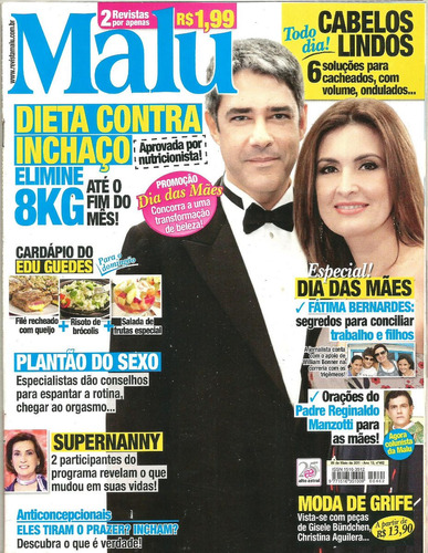 Revista Malu 462/11 - Bonner/fatima/paula/grazi/cauã/cissa