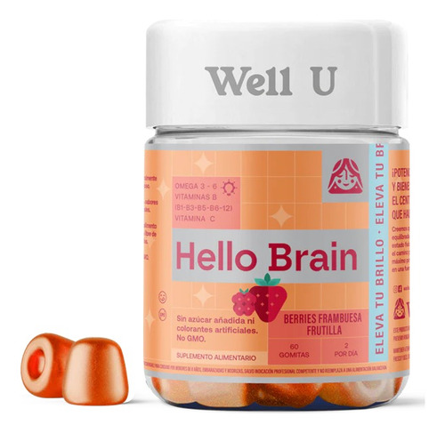 Well U - Hello Brain 60 Gomitas